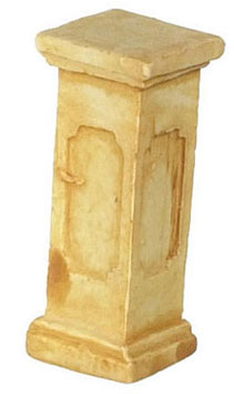 Dollhouse Miniature 1/2" Scale Pedestal, 3Pc